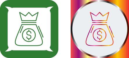 Money Bag Icon Design vector