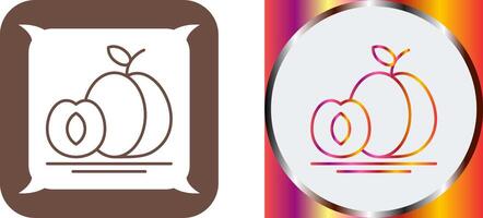 Apricot Icon Design vector