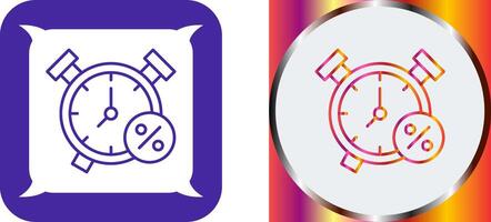 Alarm Clock Icon Design vector