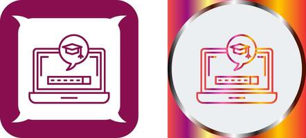 Digital Learning Icon Design vector