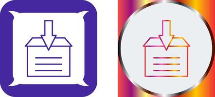 Archive Icon Design vector