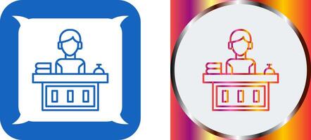 Office Reception Icon Design vector