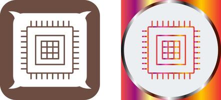 Processor Icon Design vector