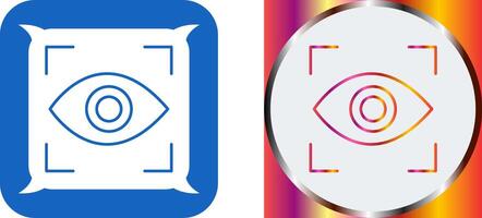 Eye Scan Icon Design vector