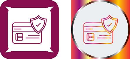 Card Protection Icon Design vector