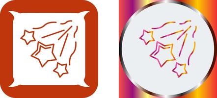 Falling Stars Icon Design vector