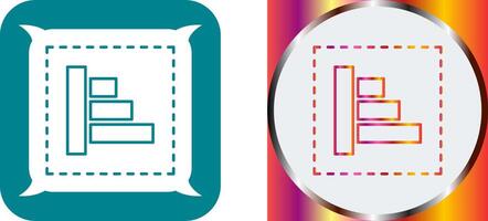 Object Alignment Icon Design vector