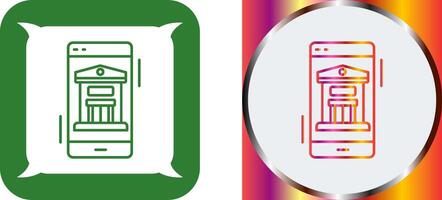 Online Banking Icon Design vector