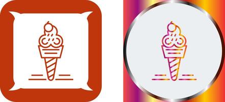 Ice Cream Icon Design vector