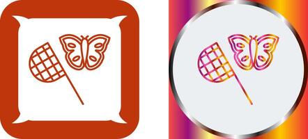 Butterfly Catcher Icon Design vector