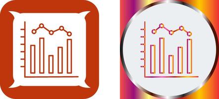 Histogram Icon Design vector