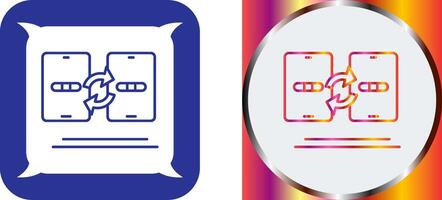 Data Transfer Icon Design vector