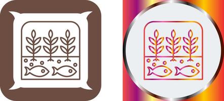 Hydroponic Icon Design vector