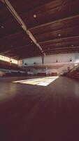 Large Empty College Basketball Gym With Seats video