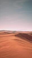 Wüste Landschaft mit Sand Dünen und Blau Himmel video