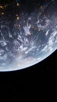 aarden 's nachts visie van ruimte video