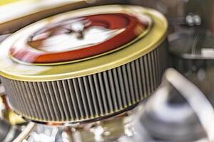 Vintage Car Air Filter Detail photo