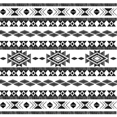 Seamless ethnic pattern. Handmade. Horizontal stripes. illustration