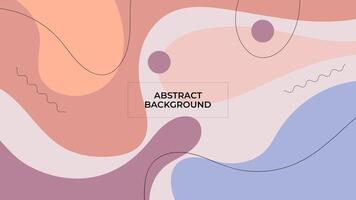 ABSTRACT BACKGROUND WITH HAND DRAWN SHAPES PASTEL FLAT COLOR DESIGN TEMPLATE FOR WALLPAPER, COVER DESIGN, HOMEPAGE DESIGN vector