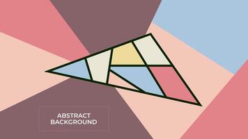 ABSTRACT BACKGROUND WITH GEOMETRIC SHAPES PASTEL FLAT COLOR DESIGN TEMPLATE FOR WALLPAPER, COVER DESIGN, HOMEPAGE DESIGN vector
