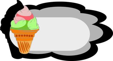 diseño de helado vector