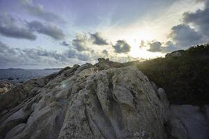 Detail of a granite rock formation photo