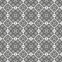 Pattern with mandala elements. Intersecting curved and straight bold stripes forming abstract ornament in Arabic style. Arabesque design for textile, decoration, wallpaper vector