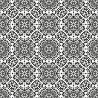 Pattern with mandala elements. Intersecting curved and straight bold stripes forming abstract ornament in Arabic style. Arabesque design for textile, decoration, wallpaper vector
