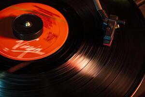 Turntable with vinyl record 15 photo