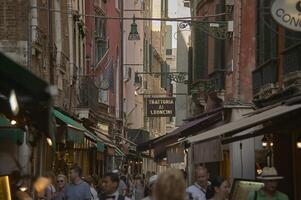 VENICE ITALY 25 MARCH 2019 View of a street in Venice photo