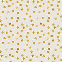 Seamless pattern in golden glitter polka dots. illustration, abstract background vector