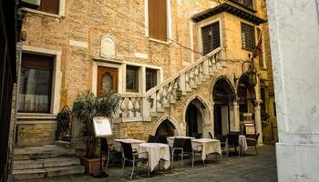 VENICE ITALY 26 FEBRUARY 2020 Street of Venice photo