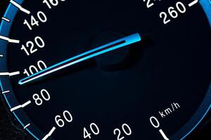 Speed detail tachometer macro shot 2 photo