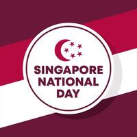 plano Singapur nacional día ilustración antecedentes vector