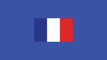 Francia bandera europeo naciones 2024 equipos países europeo Alemania fútbol americano símbolo logo diseño ilustración vector