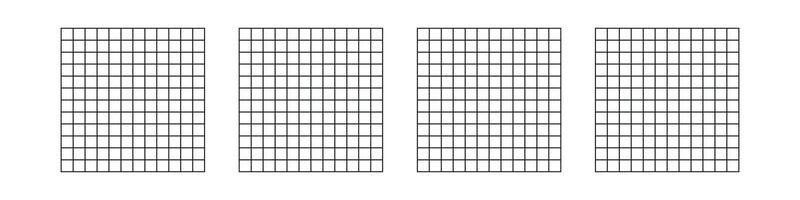 Grid pattern square lines for notebook or graph. Flat illustration isolated on white background. vector