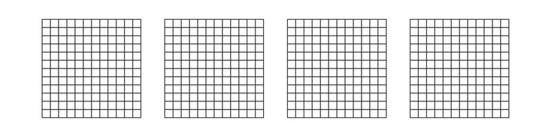 Grid pattern square lines for notebook or graph. Flat illustration isolated on white background. vector