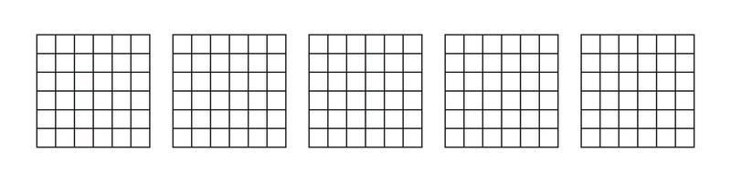 Grid pattern square lines for notebook or graph. Flat illustration isolated on white background. vector