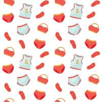seamless pattern with women's underwear on a white background. vector