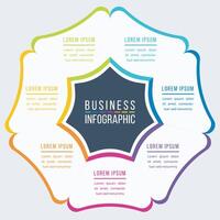 Infographic design template 7 Steps, objects, elements or options information business infographic template vector