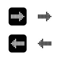 A set of arrow icon vector