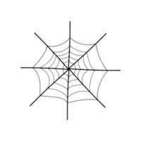 Víspera de Todos los Santos araña web icono diseño vector