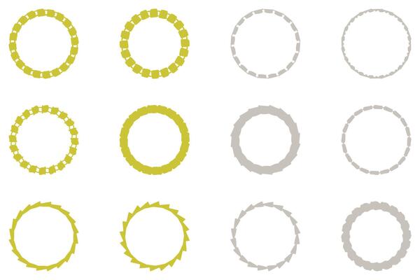 Decorative ornament frame set design