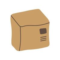 Cardboard box illustration icon design vector