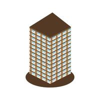 Urban tall building icon design vector