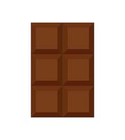 plano chocolate bar sin envolver ilustración vector