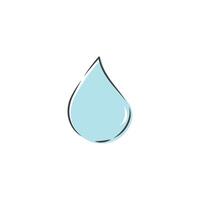 Water drop logo icon vector