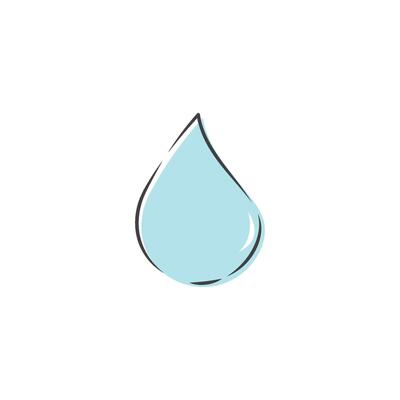 Water drop logo icon