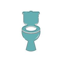Toilet icon flat design vector
