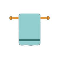 Towel icon flat design vector